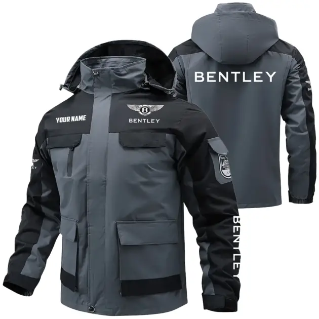 Bentley Exclusive Logo Performance Water Resistant Outdoor Jacket Detachable Hood OUFAV203A0819BYZ - Bentley Jacket