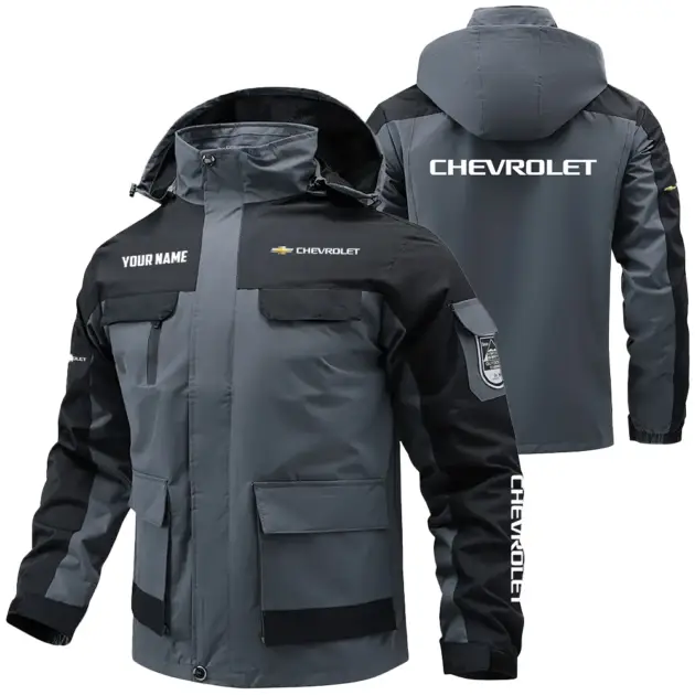 Chevrolet Exclusive Logo Performance Water Resistant Outdoor Jacket Detachable Hood OUFAV203A0819CEZ - Chevrolet Jacket