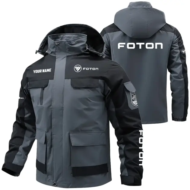 Foton Exclusive Logo Performance Water Resistant Outdoor Jacket Detachable Hood OUFAV203A0819FOZ - Foton Jacket