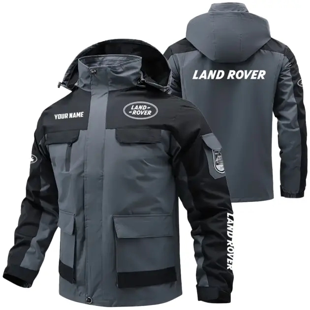 Land Rover Exclusive Logo Performance Water Resistant Outdoor Jacket Detachable Hood OUFAV203A0819LRZ - Land Rover Jacket