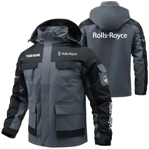 Rolls-Royce Exclusive Logo Performance Water Resistant Outdoor Jacket Detachable Hood OUFAV203A0819RYZ - Rolls-Royce Jacket