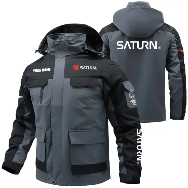 Saturn Exclusive Logo Performance Water Resistant Outdoor Jacket Detachable Hood OUFAV203A0819SRZ - Saturn Jacket