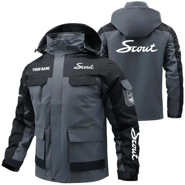 Scout Exclusive Logo Performance Water Resistant Outdoor Jacket Detachable Hood OUFAV203A0819STZ - Scout Jacket
