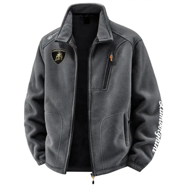 Lamborghini Exclusive Logo Performance Plush Fleece JacketOUFAV2090819LBGZ - Lamborghini Jacket