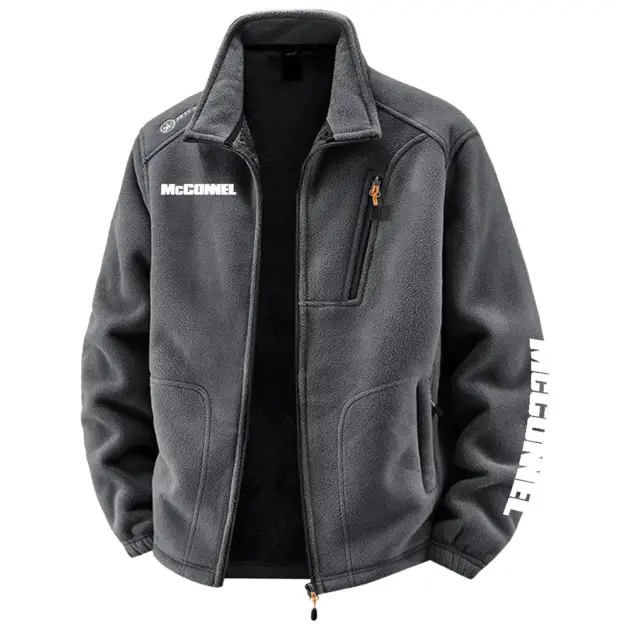 McConnel Exclusive Logo Performance Plush Fleece Jacket OUFAV2090819MEZ - McConnel Jacket