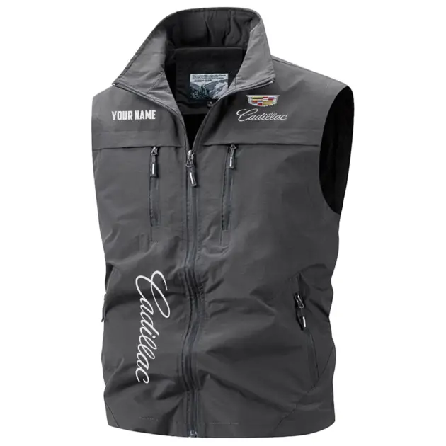Cadillac Exclusive Logo Performance Multi-Pocket Sleeveless Vest OUFAV2100819CDZ - Cadillac Vest