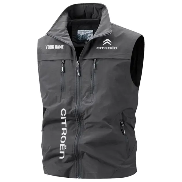 Citroën Exclusive Logo Performance Multi-Pocket Sleeveless Vest OUFAV2100819CNTZ - Citroën Vest