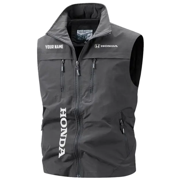 Honda Exclusive Logo Performance Multi-Pocket Sleeveless Vest OUFAV2100819H1Z - Honda Vest