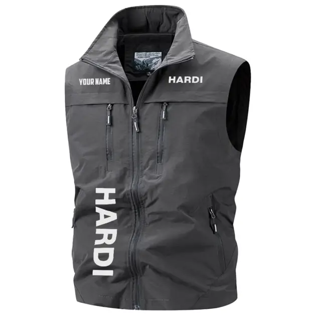 Hardi Exclusive Logo Performance Multi-Pocket Sleeveless Vest OUFAV2100819HAZ - Hardi Vest