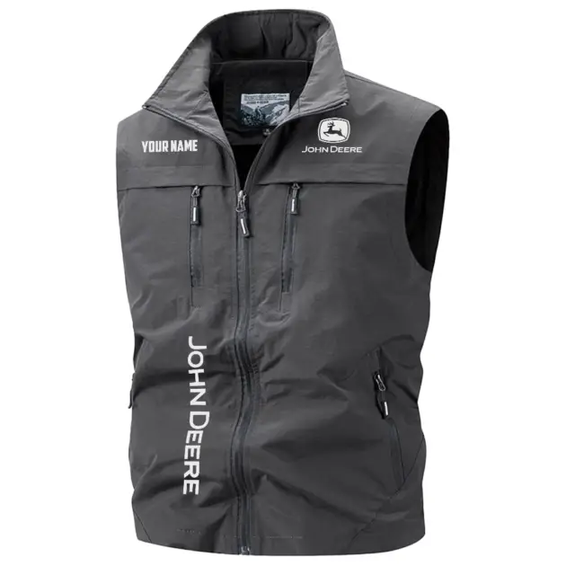 John Deere Exclusive Logo Performance Multi-Pocket Sleeveless Vest OUFAV2100819JDZ - John Deere Vest