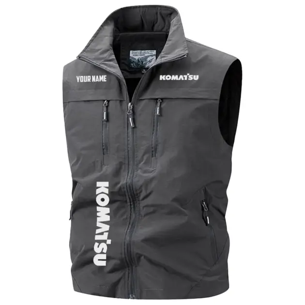 Komatsu Exclusive Logo Performance Multi-Pocket Sleeveless Vest OUFAV2100819KSZ - Komatsu Vest