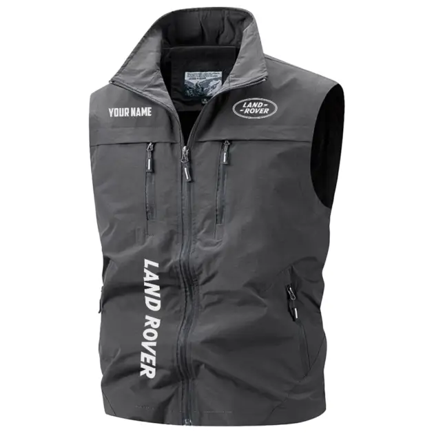 Land Rover Exclusive Logo Performance Multi-Pocket Sleeveless Vest OUFAV2100819LRZ - Land Rover Vest