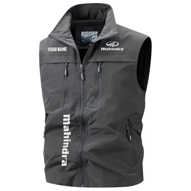 Mahindra Exclusive Logo Performance Multi-Pocket Sleeveless Vest OUFAV2100819MDZ - Mahindra Vest