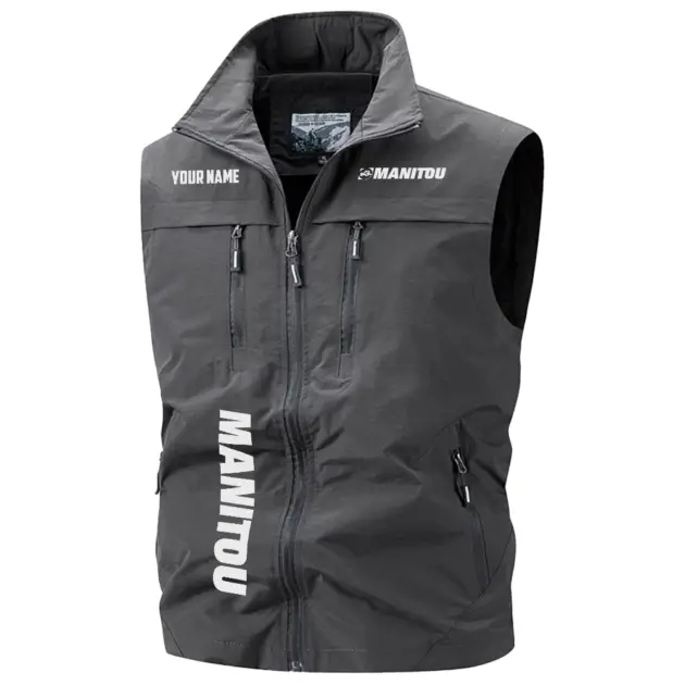 Manitou Exclusive Logo Performance Multi-Pocket Sleeveless Vest OUFAV2100819MNZ - Manitou Vest