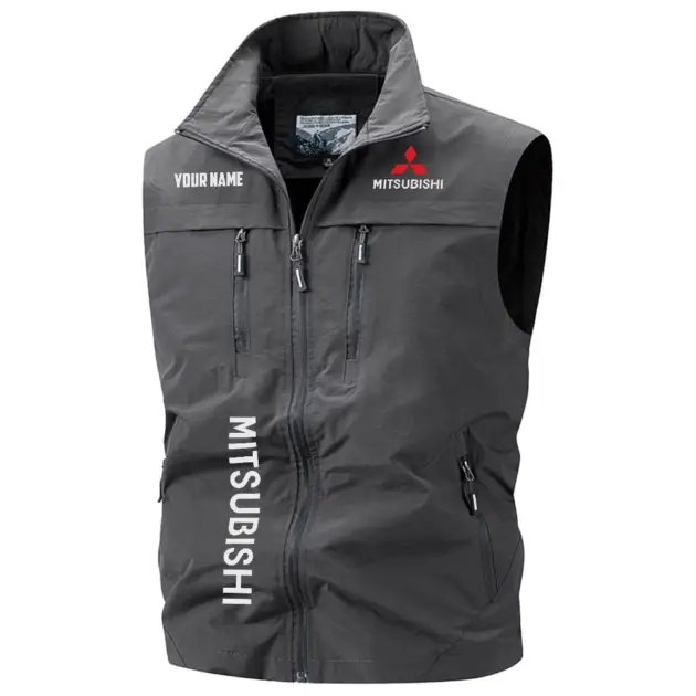 Mitsubishi Exclusive Logo Performance Multi-Pocket Sleeveless Vest OUFAV2100819MSBZ - Mitsubishi Vest