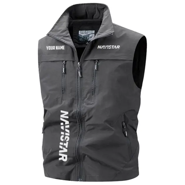 Navistar Exclusive Logo Performance Multi-Pocket Sleeveless Vest OUFAV2100819NVZ - Navistar Vest