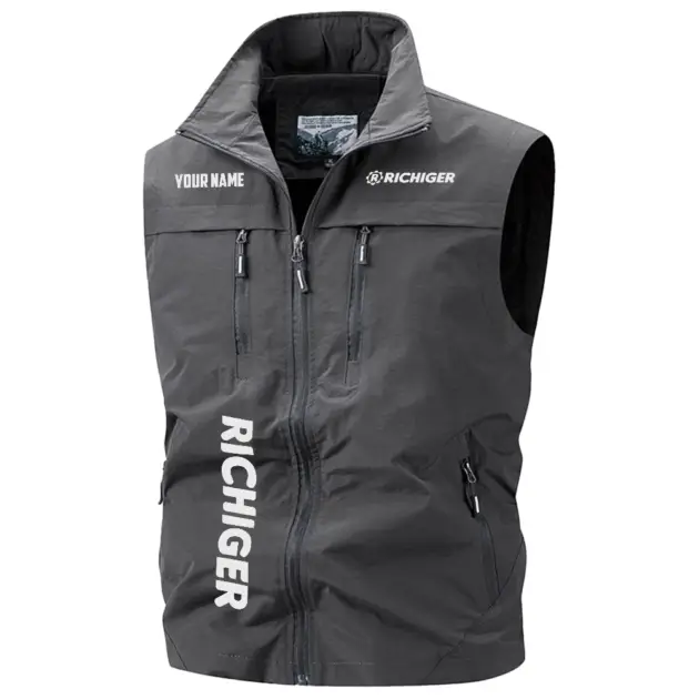 Richiger Exclusive Logo Performance Multi-Pocket Sleeveless Vest OUFAV2100819RCZ - Richiger Vest