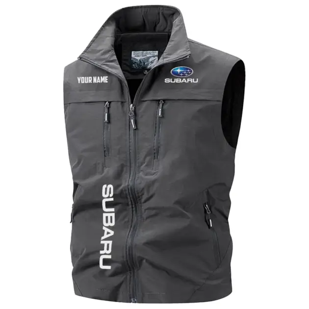 Subaru Exclusive Logo Performance Multi-Pocket Sleeveless Vest OUFAV2100819SUZ - Subaru Vest
