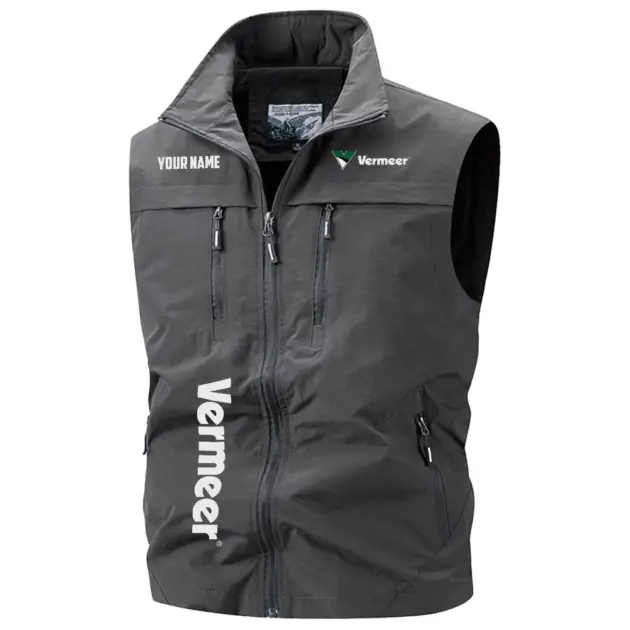 Vermeer Exclusive Logo Performance Multi-Pocket Sleeveless Vest OUFAV2100819VMZ - Vermeer Vest