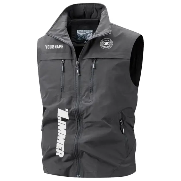 Zimmer Exclusive Logo Performance Multi-Pocket Sleeveless Vest OUFAV2100819ZMZ - Zimmer Vest
