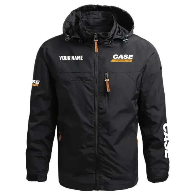 Case Construction Exclusive Logo Performance Waterproof Outdoor Jacket Detachable Hood OUFAWOJC0819CCZ - Case Construction Jacket