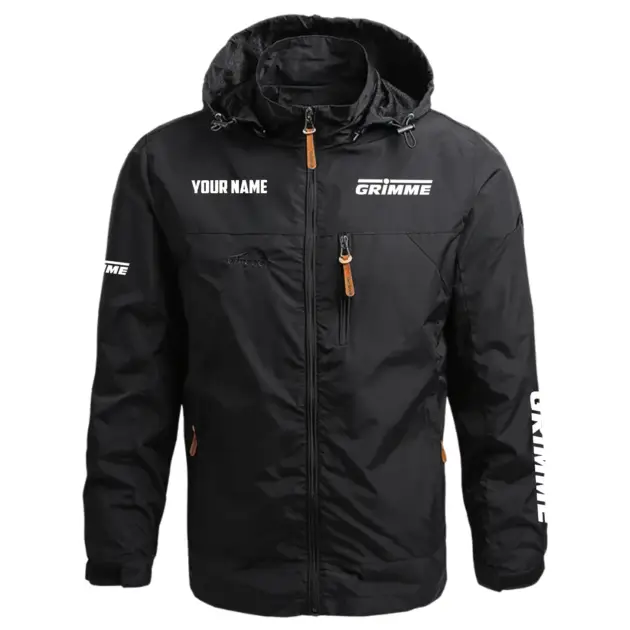 Grimme Exclusive Logo Performance Waterproof Outdoor Jacket Detachable Hood OUFAWOJC0819GMZ - Grimme Jacket