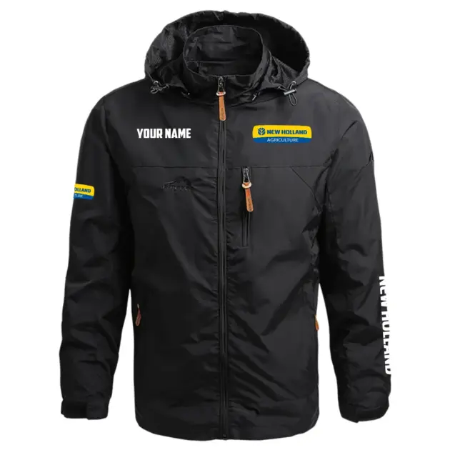 New Holland Exclusive Logo Performance Waterproof Outdoor Jacket Detachable Hood OUFAWOJC0819NHZ - New Holland Jacket