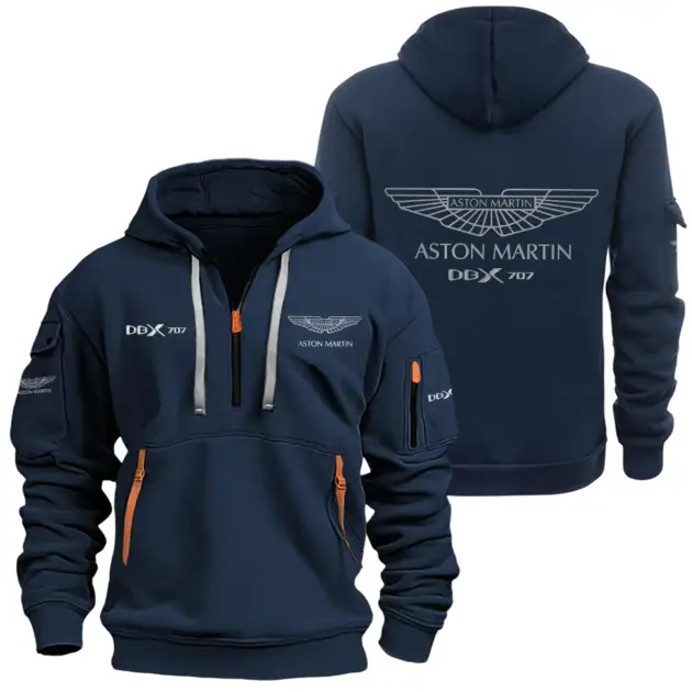 Aston Martin DBX Half Zipper Hoodie SNOVHHZ25AMDBX - Aston Martin DBX Hoodie