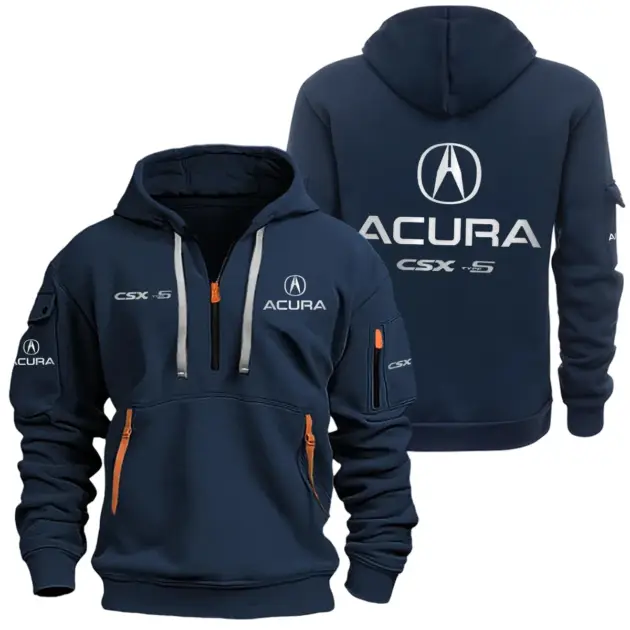 Acura CSX Type-S Half Zipper Hoodie SNOVHHZ25ARCSX2 - Acura CSX Type-S Hoodie