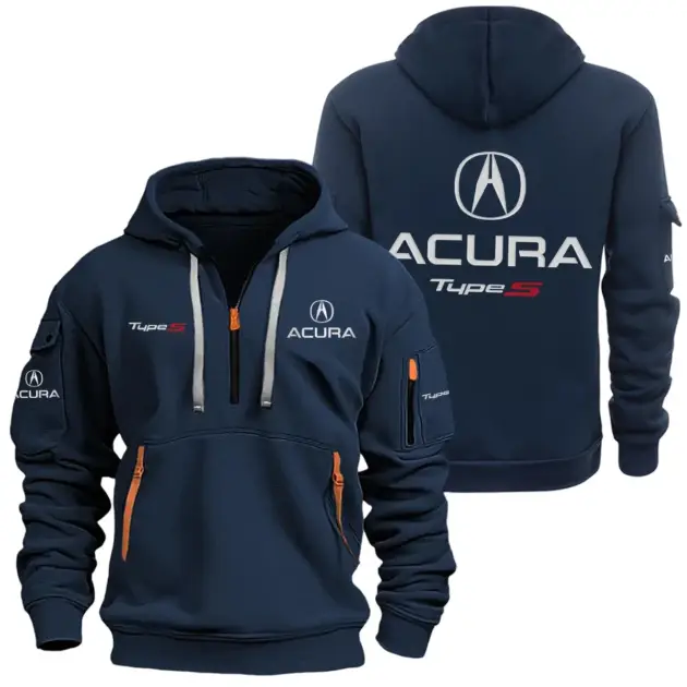 Acura TL-Type-S Half Zipper Hoodie SNOVHHZ25ARTL2 - Acura TL-Type-S Hoodie