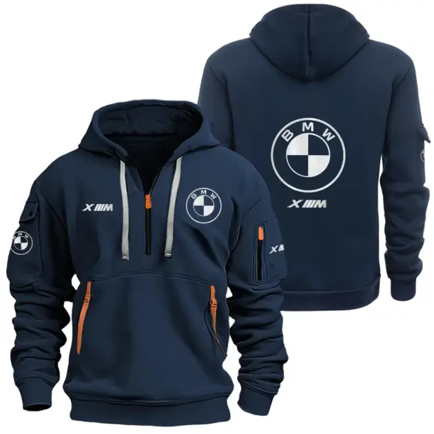 BMW XM Half Zipper Hoodie SNOVHHZ25BMWXM - BMW XM Hoodie