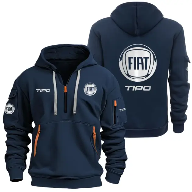 Fiat Tipo Half Zipper Hoodie SNOVHHZ25FTTIP - Fiat Tipo Hoodie