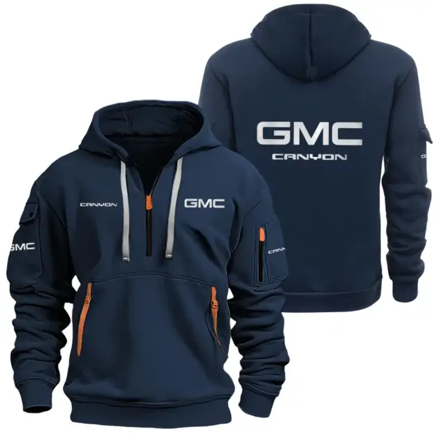GMC Canyon Half Zipper Hoodie SNOVHHZ25GMCCAN - GMC Canyon Hoodie