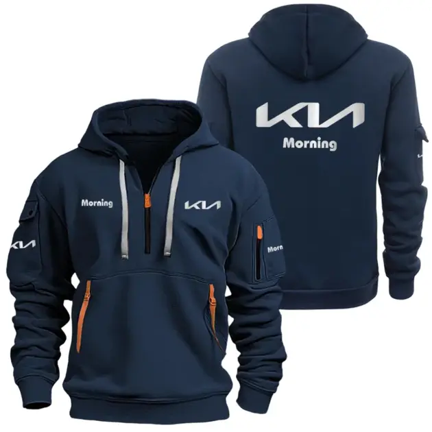 Kia Morning Half Zipper Hoodie SNOVHHZ25KIAMOR - Kia Morning Hoodie