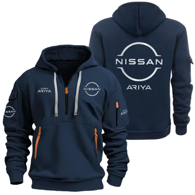 Nissan Ariya Half Zipper Hoodie SNOVHHZ25NIARI - Nissan Ariya Hoodie