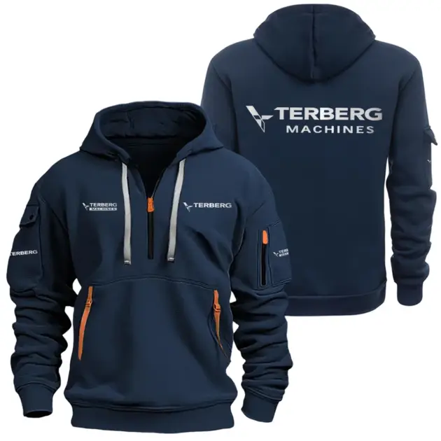 Terberg Machines Half Zipper Hoodie SNOVHHZ25TBMAC - Terberg Machines Hoodie