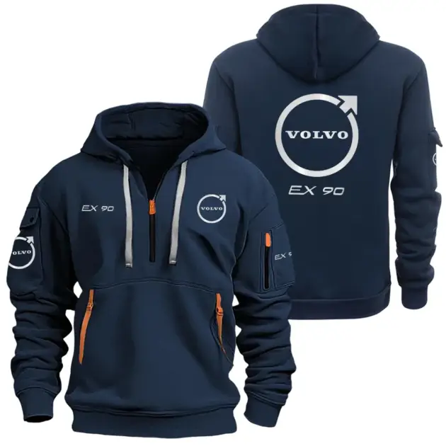 Volvo EX90 Half Zipper Hoodie SNOVHHZ25VOEX90 - Volvo EX90 Hoodie