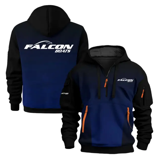 Falcon Exclusive Logo Performance Half Zipper Hoodie TTFSHHZ3D081902FAZ - Falcon Hoodie