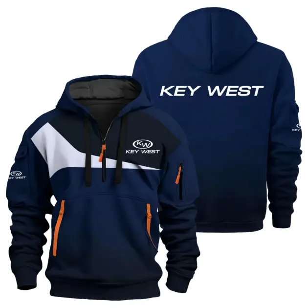 Key West Exclusive Logo Performance Half Zipper Hoodie TTFSHHZ3D081903KWZ - Key West Hoodie