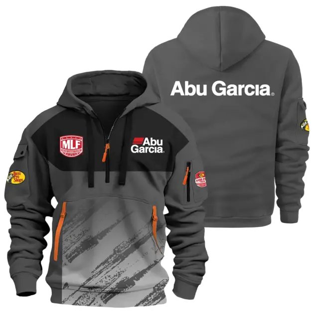 Abu Garcia Bass Pro Tour Performance Half Zipper Hoodie TTFSHHZ3D081904MAPZ - Abu Garcia Bass Pro Tour Hoodie