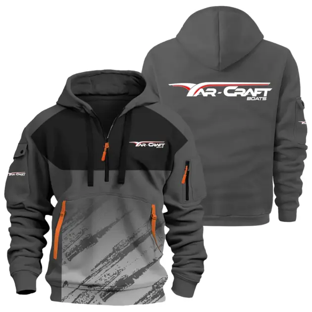Yar-Craft Exclusive Logo Performance Half Zipper Hoodie TTFSHHZ3D081904YCZ - Yar-Craft Hoodie