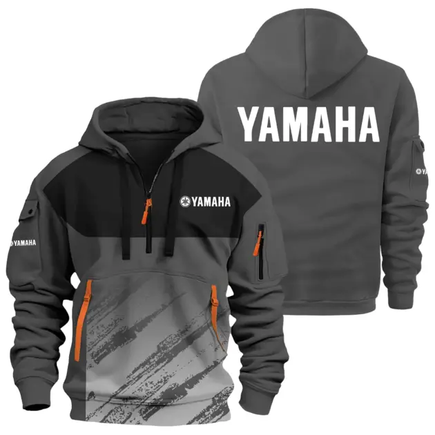 Yamaha Exclusive Logo Performance Half Zipper Hoodie TTFSHHZ3D081904YZ - Yamaha Hoodie