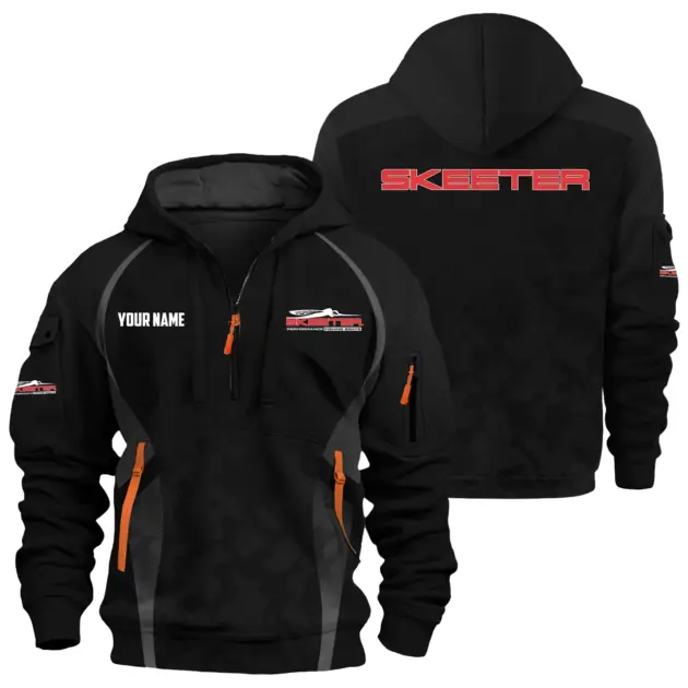 Skeeter Exclusive Logo Performance Logo Hoodie Half Zipper TTFSHHZ3D081913STZ - Skeeter Hoodie