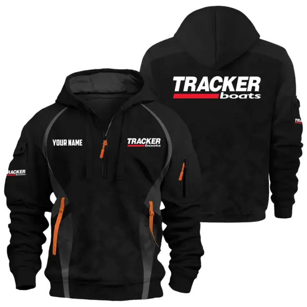 Tracker Exclusive Logo Performance Logo Hoodie Half Zipper TTFSHHZ3D081913TRZ - Tracker Hoodie