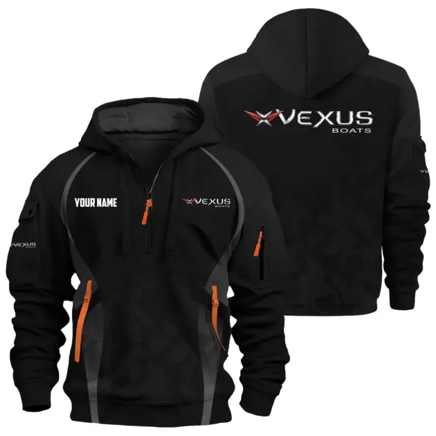 Vexus Exclusive Logo Performance Logo Hoodie Half Zipper TTFSHHZ3D081913VBZ - Vexus Hoodie
