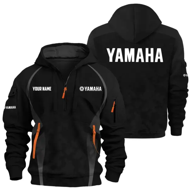 Yamaha Exclusive Logo Performance Logo Hoodie Half Zipper TTFSHHZ3D081913YZ - Yamaha Hoodie