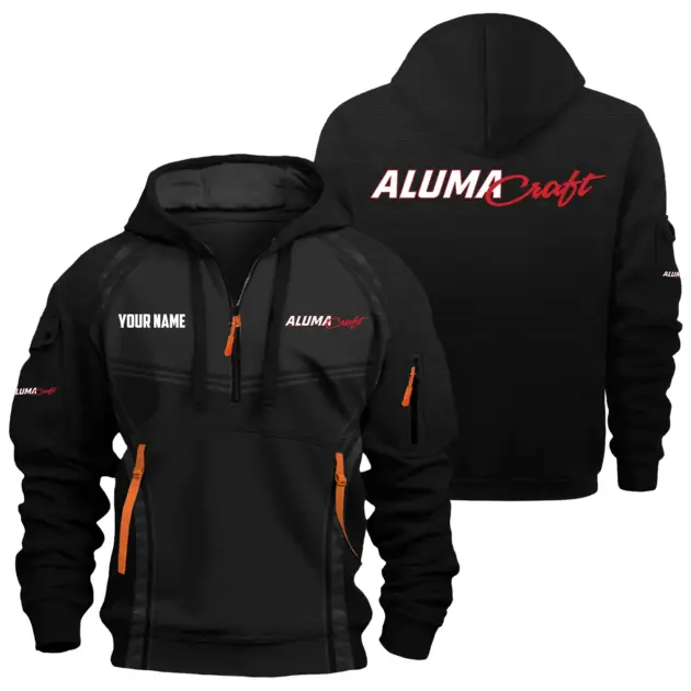 Alumacraft Exclusive Logo Performance Logo Hoodie Half Zipper TTFSHHZ3D081914ACZ - Alumacraft Hoodie