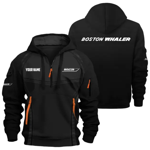 Boston Whaler Exclusive Logo Performance Logo Hoodie Half Zipper TTFSHHZ3D081914BWZ - Boston Whaler Hoodie