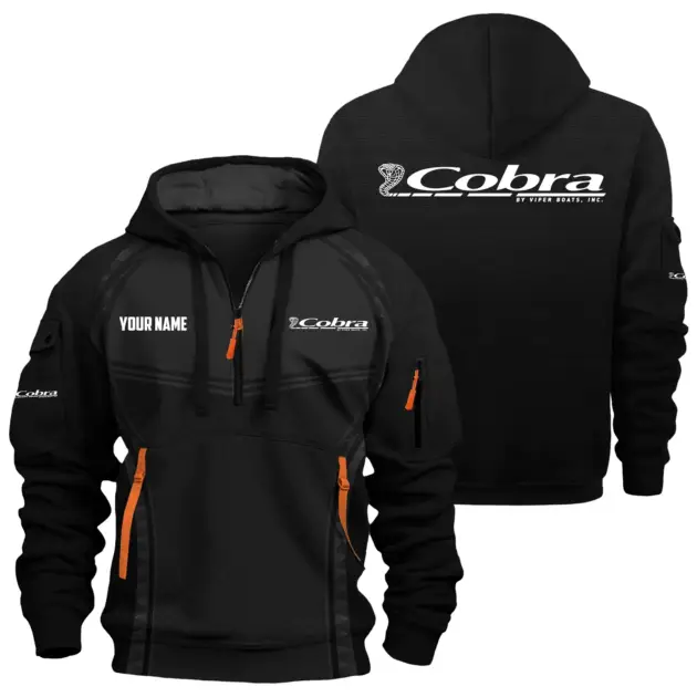 Cobra Exclusive Logo Performance Logo Hoodie Half Zipper TTFSHHZ3D081914COZ - Cobra Hoodie