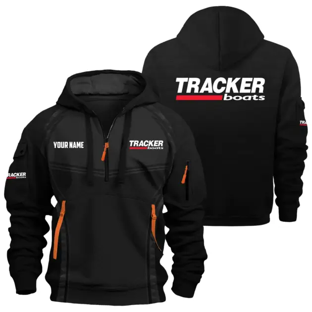 Tracker Exclusive Logo Performance Logo Hoodie Half Zipper TTFSHHZ3D081914TRZ - Tracker Hoodie